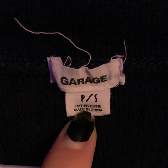 garage navy quarter zip long sleeve - Picture 3 of 3